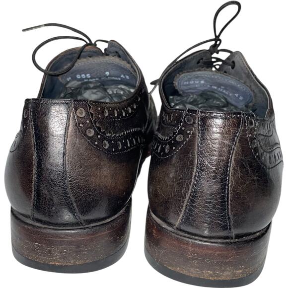 Paul Smith Brown/Black Leather Wingtip Brogue Shoes    Size: 9 main image 5